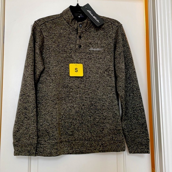 EDDIE BAUER est.1920 UNISEX NWT front snap closure pullover- easy wear size S - Picture 4 of 10